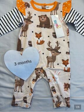 Puppy Mini - NWT - Animal Print Baby Romper/Jumpsuit